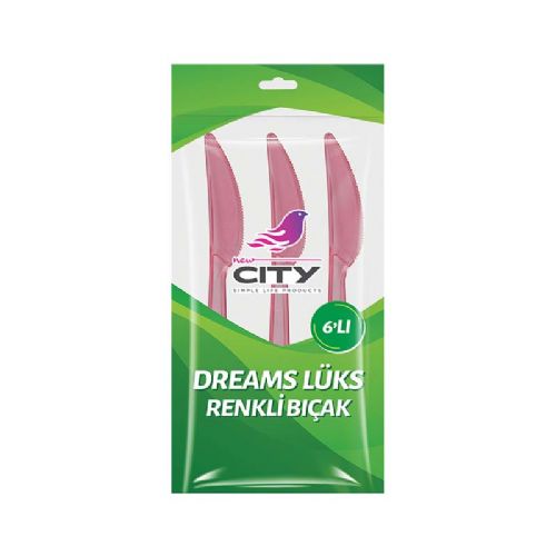 NEW CİTY DREAMS LÜKS RENKLİ BIÇAK 6 LI