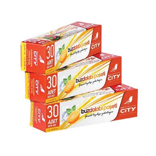 NEW CİTY KİLİTLİ BUZDOLABI POŞETİ ORTA 