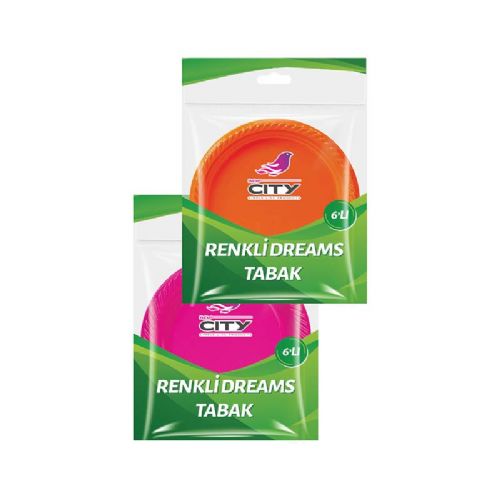 NEW CİTY RENKLİ DREAMS TABAK 6 LI
