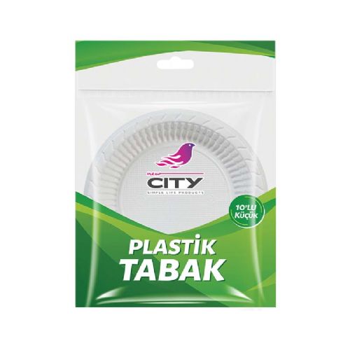 NEW CİTY PLASTİK TABAK KÜÇÜK 10 LU