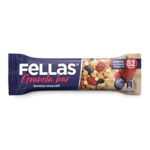 FELLAS KIRMIZI MEYVELİ GRANOLA BAR 23 GR