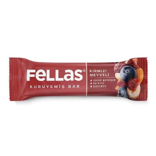 FELLAS KIRMIZI MEYVELİ KURUYEMİŞ BAR 30