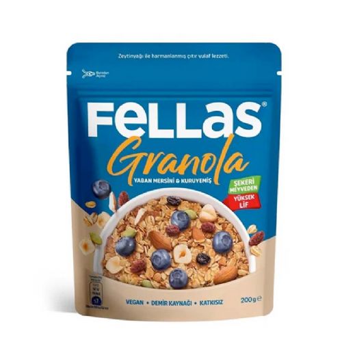 FELLAS GRANOLA YABAN MERSİNİ&KURUYEMİŞ 200 GR